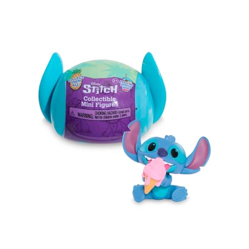 Famosa Magische Stitch Capsule Minifiguren, Überraschungskugeln mit verschiedenen Disney-Stitch-Minifiguren, bis zu 12 Verschiedene Modelle, 1 seltene Figur, zufälliges Modell (TTC01000) von Famosa