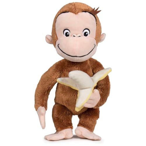 Famosa Curious George - Peluche Banana 25 cm Merchandising Ufficiale von Famosa