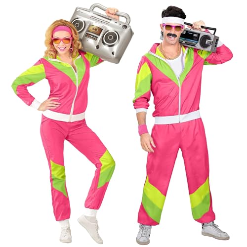 70er 80er jahre mottoparty outfit herren party, 80er Jahre Kostüm Herren Damen, 90er Retro Trainingsanzug, Disco Outfit, Bad Taste Outfit, Partner Kostüm, Faschingskostüme Silvester Outfit Set von Famzuneu