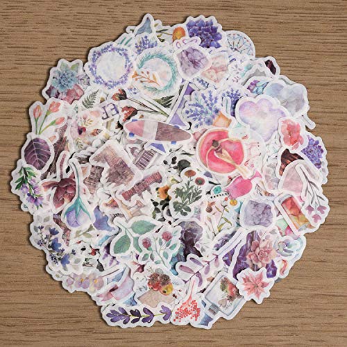 Fancico Washi Sticker Pack,11 Sheet(440pcs) Plant|Flower|Vintage|Botanical|Petals|Galaxy Scrapbooking Sticker for Envelope, Scrapbook,Label Diary,Journal Cute Planners Stickers von Fancico