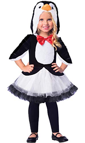 Fancy Me Mädchen Niedlich Schwarz Weiß Pinguin Vogel Winter Carnival Welttag des Buches Tier Tutu Rock Kostüm Kleid Outfit 3-8 Jahre - 3-4 Years von Fancy Me