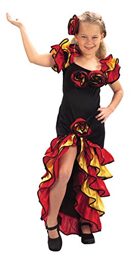 Fancy Me Mädchen Spanisch Rumba Tänzer Around The World Kostüm Kleid Outfit 4-14 Jahre - 10-12 Years von Fancy Me