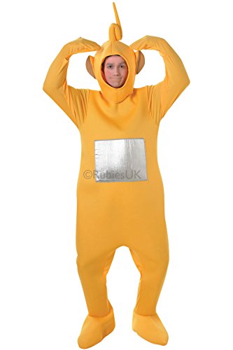 Fancy Me Teletubby-Kostüm - Offiziell Lizenzierte Teletubbies-Verkleidung Für Damen & Herren - Tinky-Winky, Po, Dipy, Laa-Laa (Rot, Grün, Lila, Gelb) - Gelb, Einheitsgröße von Fancy Me