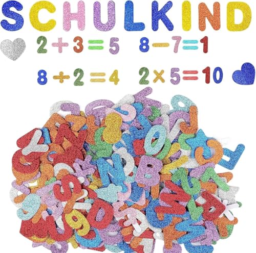 FangBoJie 128 Stück Moosgummi Buchstaben Selbstklebend, Glitzer Buchstaben für Schultüte, Schaumstoff Buchstaben Aufkleber, Schaumstoff Zahlen Deko, Schulkind Schulanfang Einschulung FangBoJie 128 Stück Moosgummi Buchstaben Selbstklebend, Glitzer Buchstaben für Schultüte, Schaumstoff Buchstaben Aufkleber, Schaumstoff Zahlen Deko, Schulkind Schulanfang Einschulung von FangBoJie