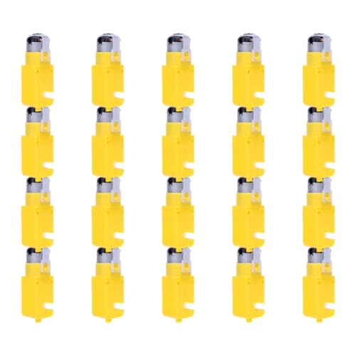 Fangxuee 20pcs TT Motormodul für DIY Smart Car Roboter DC3-12V Dual Well Getared Motor Gearmotor für Robotik und Intelligente Fahrzeuge Fangxuee 20pcs TT Motormodul für DIY Smart Car Roboter DC3-12V Dual Well Getared Motor Gearmotor für Robotik und Intelligente Fahrzeuge von Fangxuee