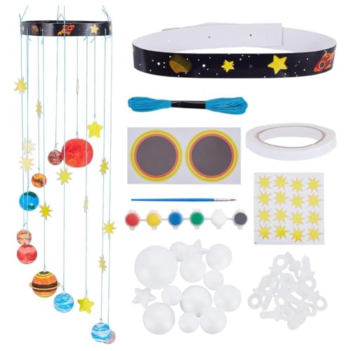 Fangxuee 3D Solar System Model Foam Ball Kit Komplettes DIY-Set für EIN Hängendes Sonnensystemprojekt Als Geschenk zu Weihnachten oder zum Geburtstag Fangxuee 3D Solar System Model Foam Ball Kit Komplettes DIY-Set für EIN Hängendes Sonnensystemprojekt Als Geschenk zu Weihnachten oder zum Geburtstag von Fangxuee