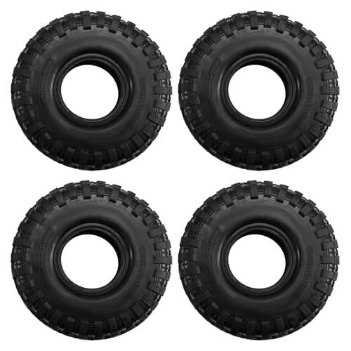 Fangxuee 4 STÜCKE 120 mm 1,9 Gummifelsenreifen Radreifen für 1:10 RC Crawler Car Axial SCX10 90046 AXI03007 TRX4 Redcat Gen8 von Fangxuee