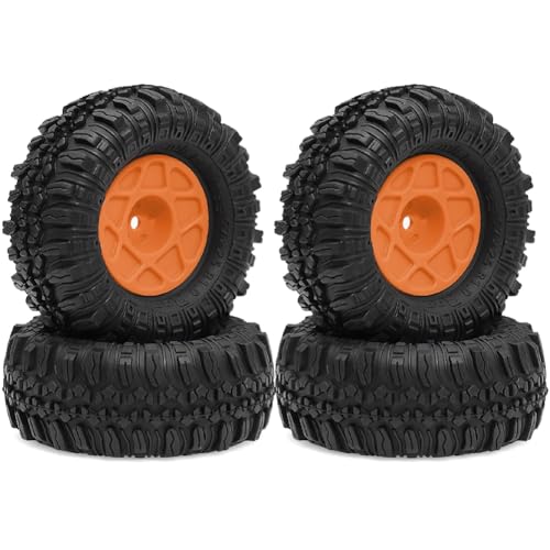 Fangxuee 4 Stück 57 mm 1,0 Beadlock-Radreifensatz für TRX4M SCX24 AX24 FCX24 FCX24M 1/18 1/24 RC Crawler Car Orange Fangxuee 4 Stück 57 mm 1,0 Beadlock-Radreifensatz für TRX4M SCX24 AX24 FCX24 FCX24M 1/18 1/24 RC Crawler Car Orange von Fangxuee
