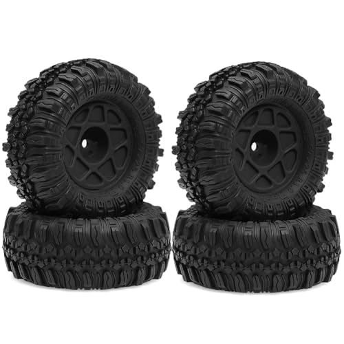 Fangxuee 4 Stück 57 mm 1,0 Beadlock-Radreifensatz für TRX4M SCX24 AX24 FCX24 FCX24M 1/18 1/24 RC Crawler Car Schwarz Fangxuee 4 Stück 57 mm 1,0 Beadlock-Radreifensatz für TRX4M SCX24 AX24 FCX24 FCX24M 1/18 1/24 RC Crawler Car Schwarz von Fangxuee