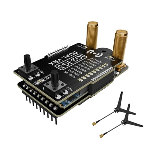 Fangxuee 462B 1G2-1G3 Doppel-Analog-Empfängermodul-Adapterplatine für Digitales FPV-Brillenmodul Verbessert die Übertragung Fangxuee 462B 1G2-1G3 Doppel-Analog-Empfängermodul-Adapterplatine für Digitales FPV-Brillenmodul Verbessert die Übertragung von Fangxuee
