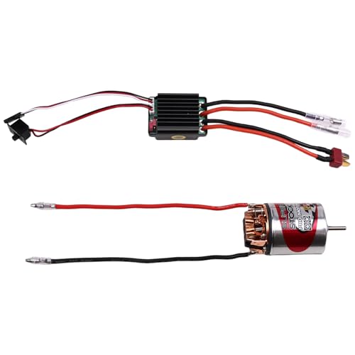 Fangxuee 540 Bürstenmotor Wasserdichter ESC 320A Geschwindigkeitsregler-Kombinationssatz für 1/10 RC Car Crawler für Axial SCX10 17T Fangxuee 540 Bürstenmotor Wasserdichter ESC 320A Geschwindigkeitsregler-Kombinationssatz für 1/10 RC Car Crawler für Axial SCX10 17T von Fangxuee