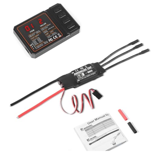Fangxuee 60A 2-3S Lipo Brushless ESC Unterstützung BEC-Ausgang mit Programmierkarte für RC Auto Boot Flugzeug DIY Teile Fangxuee 60A 2-3S Lipo Brushless ESC Unterstützung BEC-Ausgang mit Programmierkarte für RC Auto Boot Flugzeug DIY Teile von Fangxuee