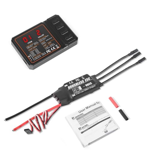Fangxuee 80A 2-3S Lipo Brushless ESC mit BEC-Ausgang und Programmierkarte für RC Auto Boot Flugzeug DIY Teile Fangxuee 80A 2-3S Lipo Brushless ESC mit BEC-Ausgang und Programmierkarte für RC Auto Boot Flugzeug DIY Teile von Fangxuee
