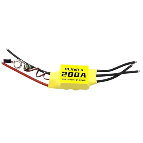 Fangxuee BLHeli Brushless ESC 200A 2-6S 6V 5A BEC für RC FPV Multirotor Starrflügeldrohne DIY Teile B von Fangxuee