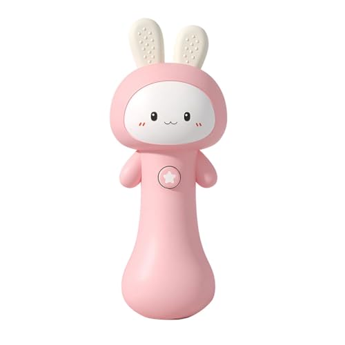 Fangxuee Bunny Baby Rattle Spielzeug Interaktives Beißring- und Sinnesspielzeug Idealer Osterkorb-Füller für Babys Rosa Fangxuee Bunny Baby Rattle Spielzeug Interaktives Beißring- und Sinnesspielzeug Idealer Osterkorb-Füller für Babys Rosa von Fangxuee