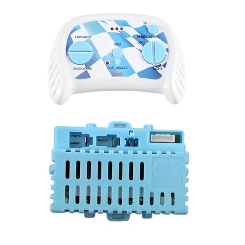 Fangxuee Elektroauto für Kinder, 2,4 G Bluetooth-Fernbedienung, für Kinder, Teile für Elektrofahrzeuge, Empfänger-Controller, 7-Teiliges Set von Fangxuee