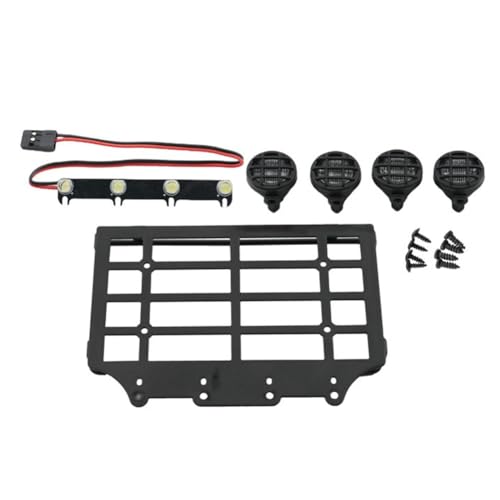 Fangxuee Ferngesteuerte Kriechspur-Gepäckträger für 1/12 MN82 RC Auto Upgrade-Zubehör Runde Lampe Fangxuee Ferngesteuerte Kriechspur-Gepäckträger für 1/12 MN82 RC Auto Upgrade-Zubehör Runde Lampe von Fangxuee