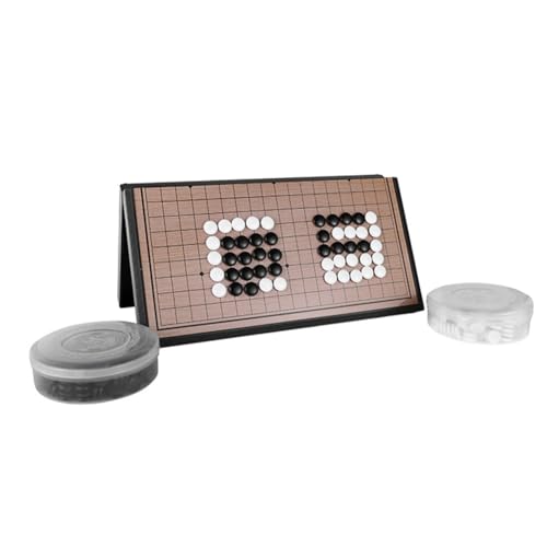 Fangxuee Klassisches Go-Schachspiel - Magnetisches Go-Gobang-Klappschachbrett, Plastik-Dame, Geschenke für Spieleliebhaber, Tragbar und Langlebig, Fangxuee Klassisches Go-Schachspiel - Magnetisches Go-Gobang-Klappschachbrett, Plastik-Dame, Geschenke für Spieleliebhaber, Tragbar und Langlebig, von Fangxuee