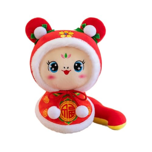 Fangxuee Kleiner Schlangen-Plüschpuppe Wohnzimmer-Dekoration Möbelzubehör Niedliches Plüschinteraktionsspielzeug für Mädchen Geschenk zum Jahr der Schlange 2025 Fangxuee Kleiner Schlangen-Plüschpuppe Wohnzimmer-Dekoration Möbelzubehör Niedliches Plüschinteraktionsspielzeug für Mädchen Geschenk zum Jahr der Schlange 2025 von Fangxuee