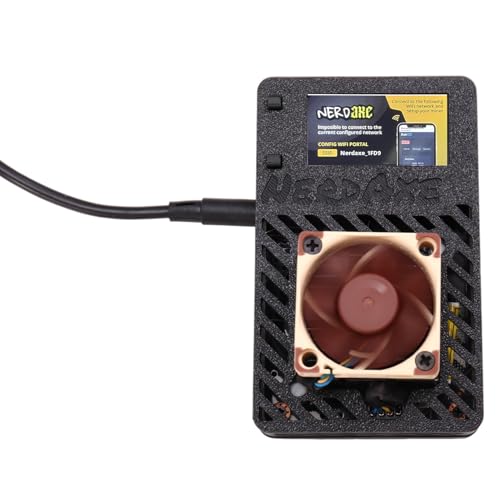 Fangxuee NerdAxe Miner Bitaxe 500Gh/S BM1366 ASIC Open Source Nerdminer BTC Miner Super Silent Fan Lotterie-Miner EU-Stecker von Fangxuee