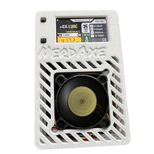 Fangxuee Nerdaxe Miner Nerdminer 500GH/S S19XP BM1366 ASIC Bitaxe Bitcoin Micro Miner Lottery Mining Miner EU Stecker von Fangxuee