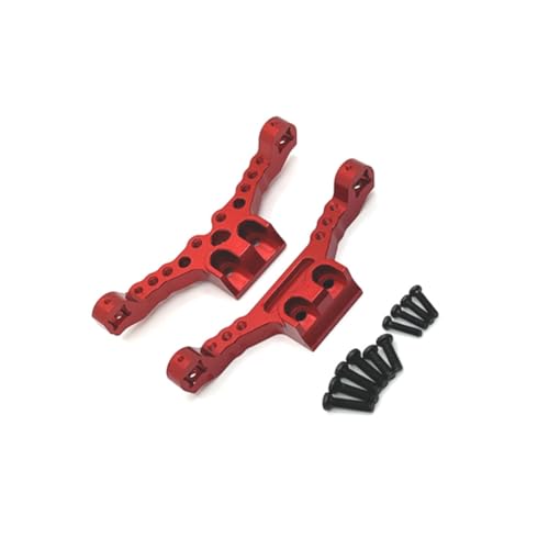 Fangxuee RC-Auto-Upgrade Vorder- und Hinterradaufhängung Halterungen für SCY 1/18 18101 18102 RC Crawler Auto Upgrade Teile Rot von Fangxuee