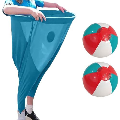 Fangxuee Riese Oma Pants Yard Game Set Outdoor Fun Party Parent-Kind-Spiel für Gruppensidealpartys Familienversammlungen Blau Fangxuee Riese Oma Pants Yard Game Set Outdoor Fun Party Parent-Kind-Spiel für Gruppensidealpartys Familienversammlungen Blau von Fangxuee