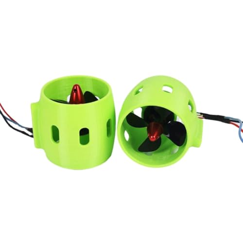 Fangxuee Unterwasserstrahlboot Motor 2pcs DC 12V-24V 4 Blade CW CCW Thruster Motor für DIY RC Roboter Decoy Nest U-Boot Fangxuee Unterwasserstrahlboot Motor 2pcs DC 12V-24V 4 Blade CW CCW Thruster Motor für DIY RC Roboter Decoy Nest U-Boot von Fangxuee