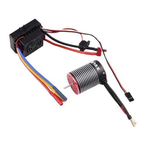 Fangxuee Wasserdichter Bürstenloser 3650-Motor mit 60-A-Regler-Kombination für 1/10 RC-Auto-/-Teile 3600 KV Fangxuee Wasserdichter Bürstenloser 3650-Motor mit 60-A-Regler-Kombination für 1/10 RC-Auto-/-Teile 3600 KV von Fangxuee