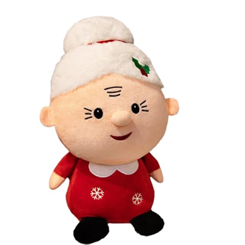 Fangxuee Weihnachts-Plüschtiere, Weihnachts-Cartoon-Puppe, Weich, Geeignet für Baby- und Kindergeschenke, Weihnachtsmann von Fangxuee