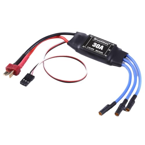Fangxuee Xxd 30A Bürstenloser ESC 2-4S Elektrischer Geschwindigkeitsregler Einschließlich 5V 2A BEC für RC Multicopter Flugzeughubschrauber T-Stecker T-Stecker Fangxuee Xxd 30A Bürstenloser ESC 2-4S Elektrischer Geschwindigkeitsregler Einschließlich 5V 2A BEC für RC Multicopter Flugzeughubschrauber T-Stecker T-Stecker von Fangxuee