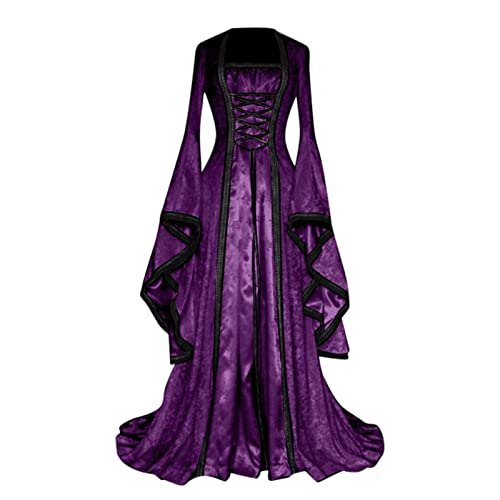 Fannyfuny Halloween Kostüm Damen Mit Korsett Renaissance Retro Halloween Karneval Kostüm Mittelalter Kostüme Party Kostüm Cosplay Kostüm Cocktailkleid Prinzessin Kostüm Für Halloween Karneval Kostüm von Fannyfuny