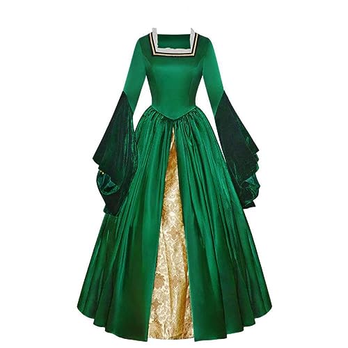 Fannyfuny Halloween Kostum Damen Mittelalterliche Viktorianischen Mittelalter Kostüme Party Kostüm Cocktailkleid Halloween Karneval Kostüm Brautkleider Karneval Party Halloween Kostüm von Fannyfuny