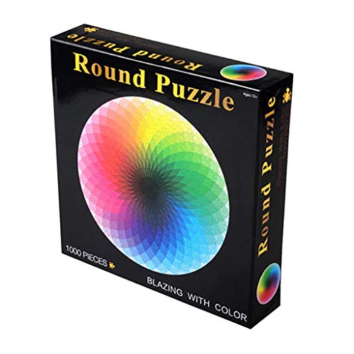 Fannyfuny Puzzle, 1000 Stück Farbkreis Puzzle Freizeitspielzeug Geeignet, Pädagogisches Puzzle-Spielzeug für Erwachsene und Kinder von Fannyfuny