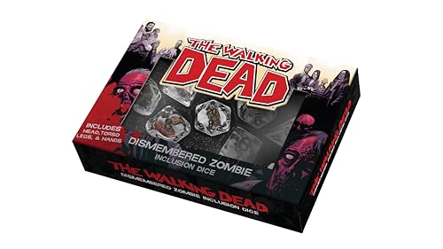 FanRoll The Walking Dead Dismembered Zombie-Poly-Würfel-Set aus Kunstharz von Fanroll