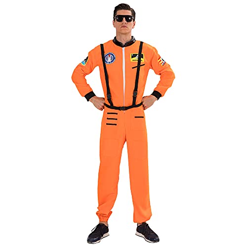 FantastCostumes Herren Astronaut Kostüm Spaceman Anzug Halloween Erwachsene Kostüme Cosplay Outfit von FantastCostumes