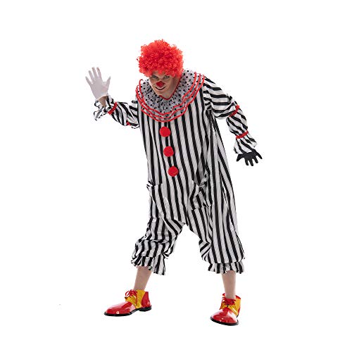 FantastCostumes Herren Clown Kostüm Halloween Karneval Party Horror Cosplay Overall von FantastCostumes