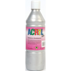 Fantasy Color Hobbyfarbe/Acrylfarbe Metallic Silber 500ml von Fantasy Color