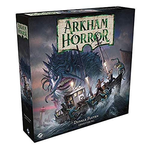 Fantasy Flight Games, Arkham Horror 3. Edition – Dunkle Fluten, Erweiterung, Expertenspiel, Strategiespiel, 1-6 Spieler, Ab 14+ Jahren, 120+ Minuten, Deutsch, Meerkleuren von Fantasy Flight Games