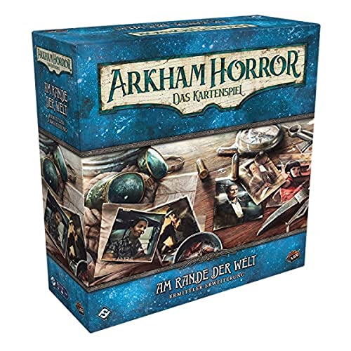 Fantasy Flight Games, Arkham Horror: LCG – Am Rande der Welt, Ermittler-Erweiterung, Expertenspiel, Kartenspiel, 1-4 Spieler, Ab 14+ Jahren, 45+ Minuten, Deutsch, Mehrfarbig, Bunt von Fantasy Flight Games