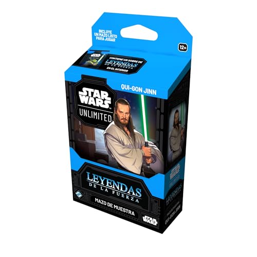 Asmodee FFG Star Wars Unlimited Sammelkartenspiel, Legenden der Macht, Qui-Gon Jinn-Spiel, Exklusive Karten, ab 12 Jahren, 2 Spieler, Spanisch Asmodee FFG Star Wars Unlimited Sammelkartenspiel, Legenden der Macht, Qui-Gon Jinn-Spiel, Exklusive Karten, ab 12 Jahren, 2 Spieler, Spanisch von Fantasy Flight Games