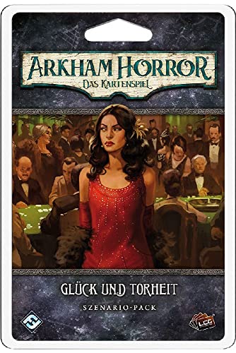 Fantasy Flight Games, Arkham Horror: LCG – Glück und Torheit, Szenario-Erweiterung, Expertenspiel, Kartenspiel, 1-4 Spieler, Ab 14+ Jahren, 45 Minuten, Deutsch, Mehrfarbig, Bunt von Fantasy Flight Games