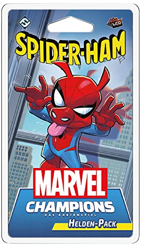 Fantasy Flight Games, Marvel Champions: LCG – Spider-Ham, Helden-Erweiterung, Expertenspiel, Kartenspiel, 1-4 Spieler, Ab 14+ Jahren, 60+ Minuten, Deutsch, Mehrfarbig, Bunt von Fantasy Flight Games