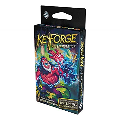 Asmodee Keyforge: Massenmutation - Einzeldeck, Erweiterung, Kartenspiel, Deckbau, Deutsch von Fantasy Flight Games