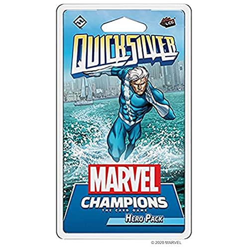 Fantasy Flight Games, Marvel Champions: LCG – Quicksilver, Helden-Erweiterung, Expertenspiel, Kartenspiel, 1-4 Spieler, Ab 14+ Jahren, 60+ Minuten, Deutsch, Mehrfarbig, Bunt von Fantasy Flight Games