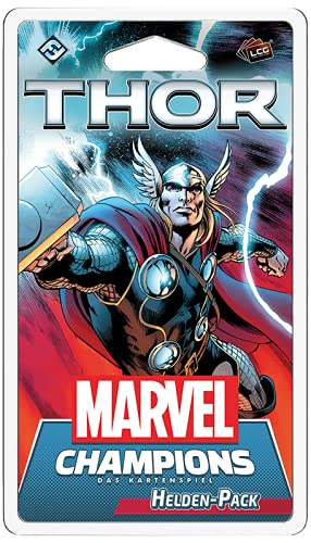 Fantasy Flight Games, Marvel Champions: LCG – Thor, Helden-Erweiterung, Expertenspiel, Kartenspiel, 1-4 Spieler, Ab 14+ Jahren, 60+ Minuten, Deutsch, Mehrfarbig, Bunt von Fantasy Flight Games