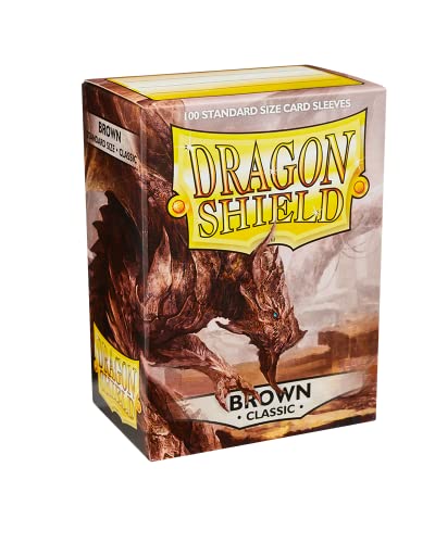 Dragon Shield Box of 100 Highest Quality Sleeves for Trading Cards - BROWN von Fantasy Flight Games