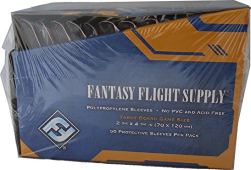 Fantasy Flight Games 500 Tarot Size Board Game Sleeves - 10 Packs + Box 70 x 120 - Brettspiel Hüllen - FFS66 von Fantasy Flight Games