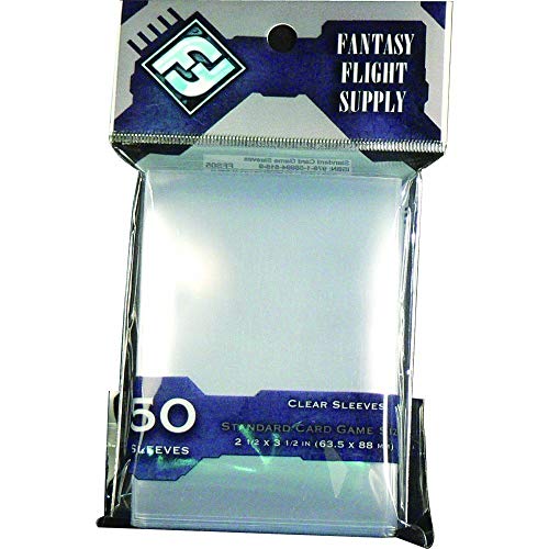 Fantasy Flight Games 50 x Klar Standard Karte Ärmel 63,5 x 88 mm FFG grau Label FFS05 von Fantasy Flight Games