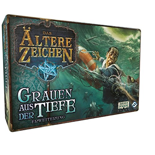 Fantasy Flight Games, Das Ältere Zeichen – Das Grauen aus der Tiefe, Erweiterung, Expertenspiel, Strategiespiel, 1-8 Spieler, Ab 14+ Jahren, 60+ Minuten, Deutsch von Fantasy Flight Games